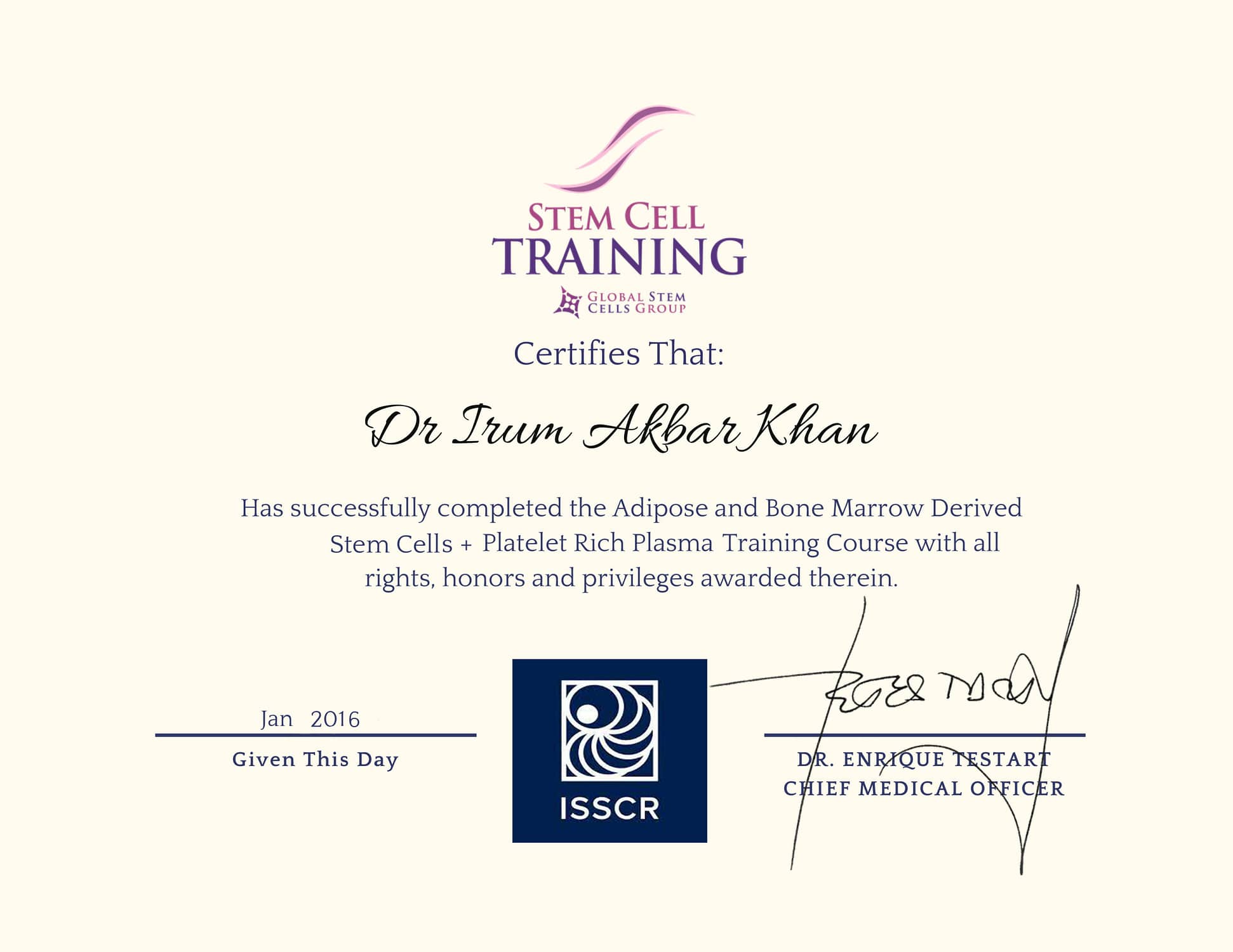 IK Clinics Dr-I-Khan-Stem-Cell-and-PRP-Training-Certicate-2-scaled IK Clinics Professional Qualifications  